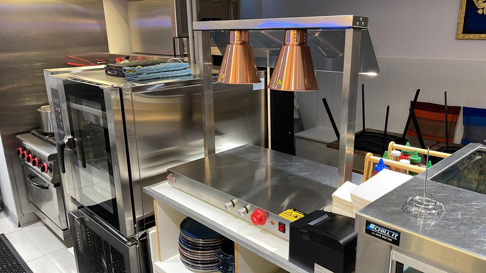 Australian customer kitchen with convection oven, proofer and cooking equipment