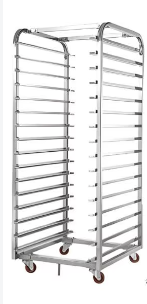 YEEDABAKE open baking tray trolley with castor wheels