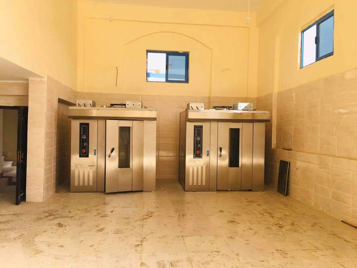 Rotary rack ovens installed at the customer bakery in Egypt
