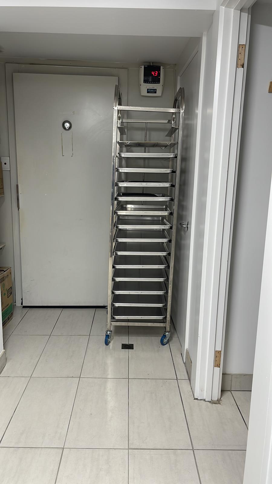 Australian customer photo: Stainless steel tray rack