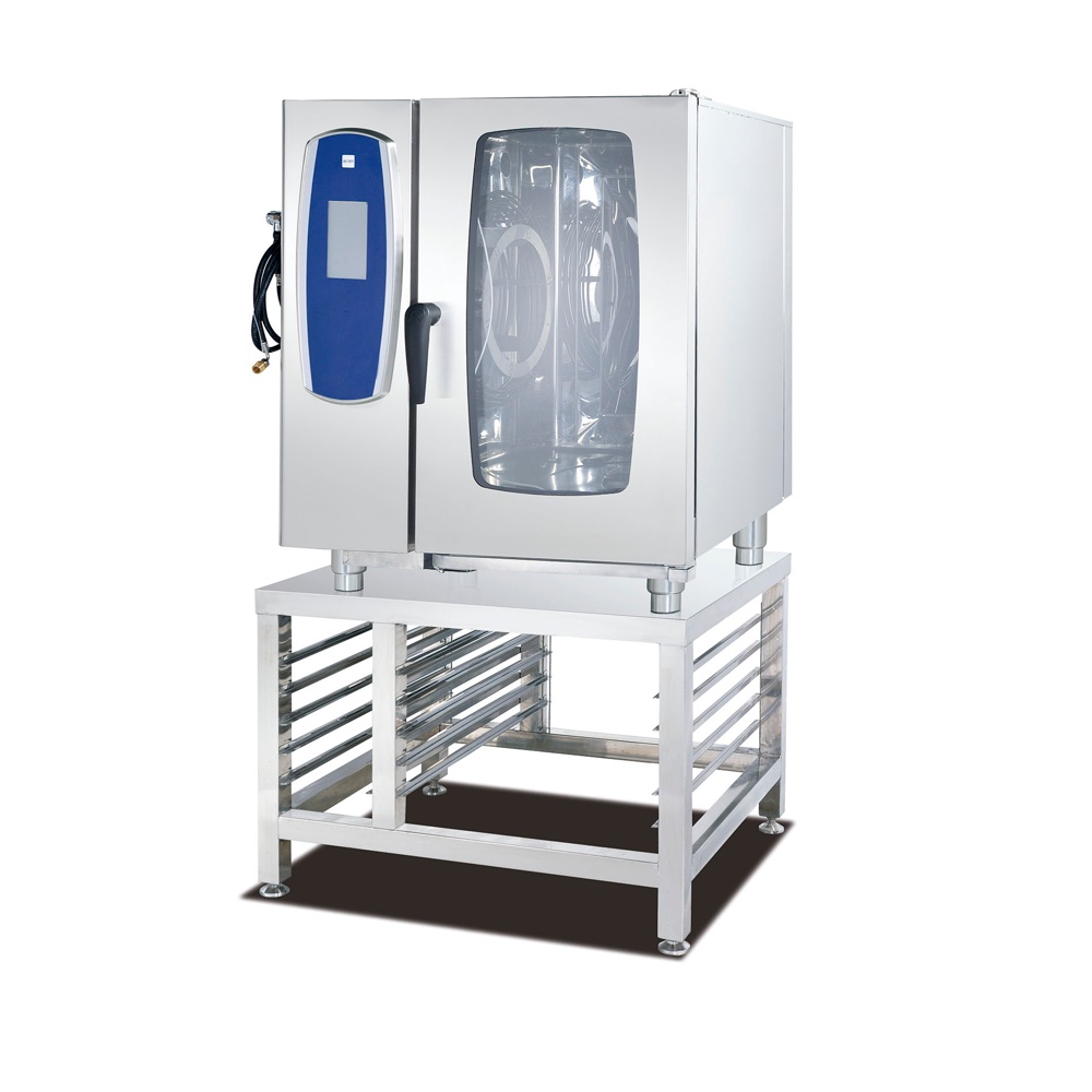 YEEDABAKE 10-tray countertop combi oven with stand appearance example