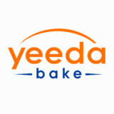 YEEDA BAKE official orange and blue logo